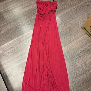 West Kei Red Strapless Maxi Dress- new